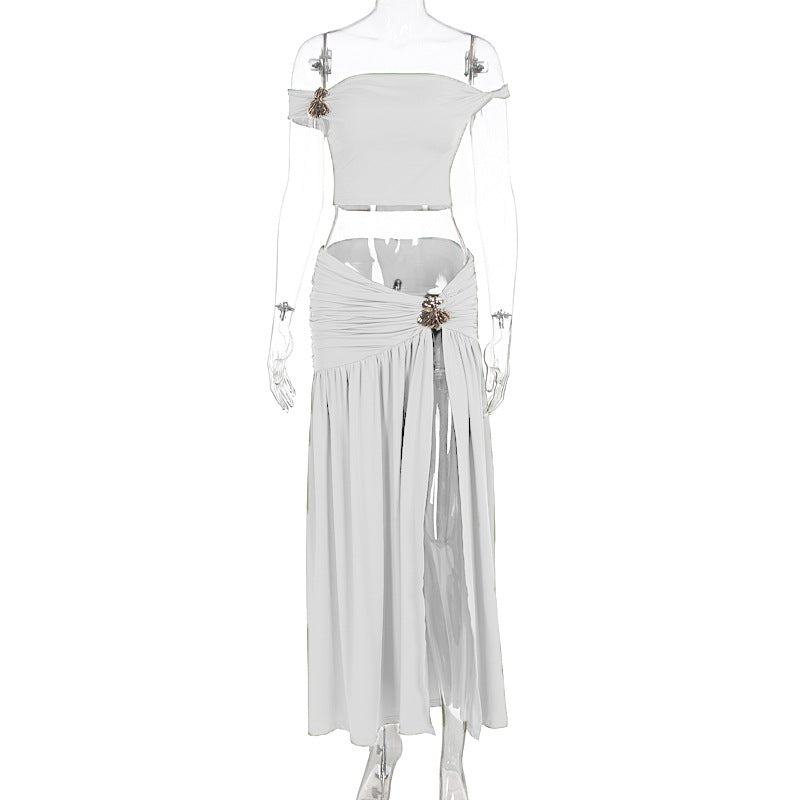 Summer Night Glam Two-Piece Skirt Set