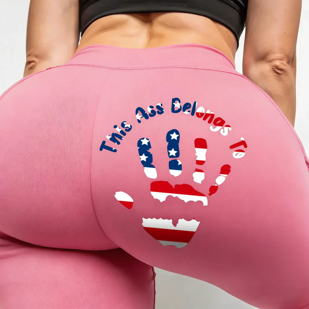 Patriotic Print Women’s Fitness Leggings