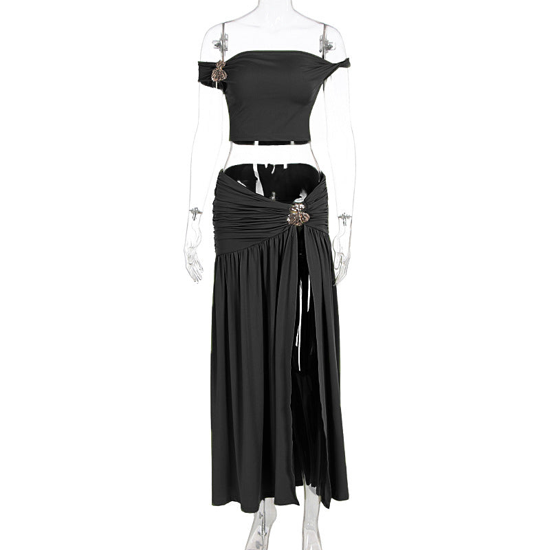 Summer Night Glam Two-Piece Skirt Set