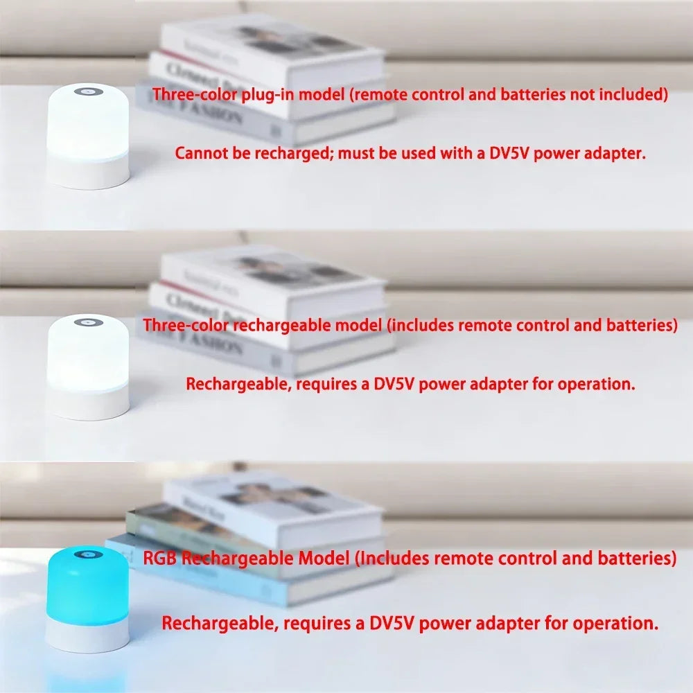 CozyVibe Rechargeable Bedside Lamp
