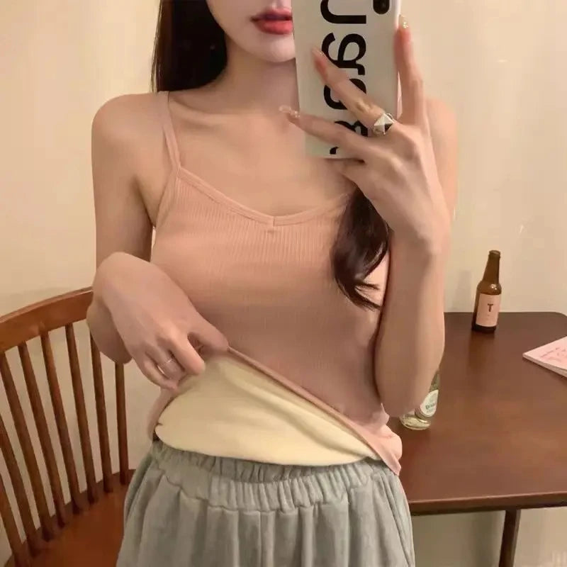 Slim-Fit Heat Retention Camisole - Sleeveless Thermal Vest for Women