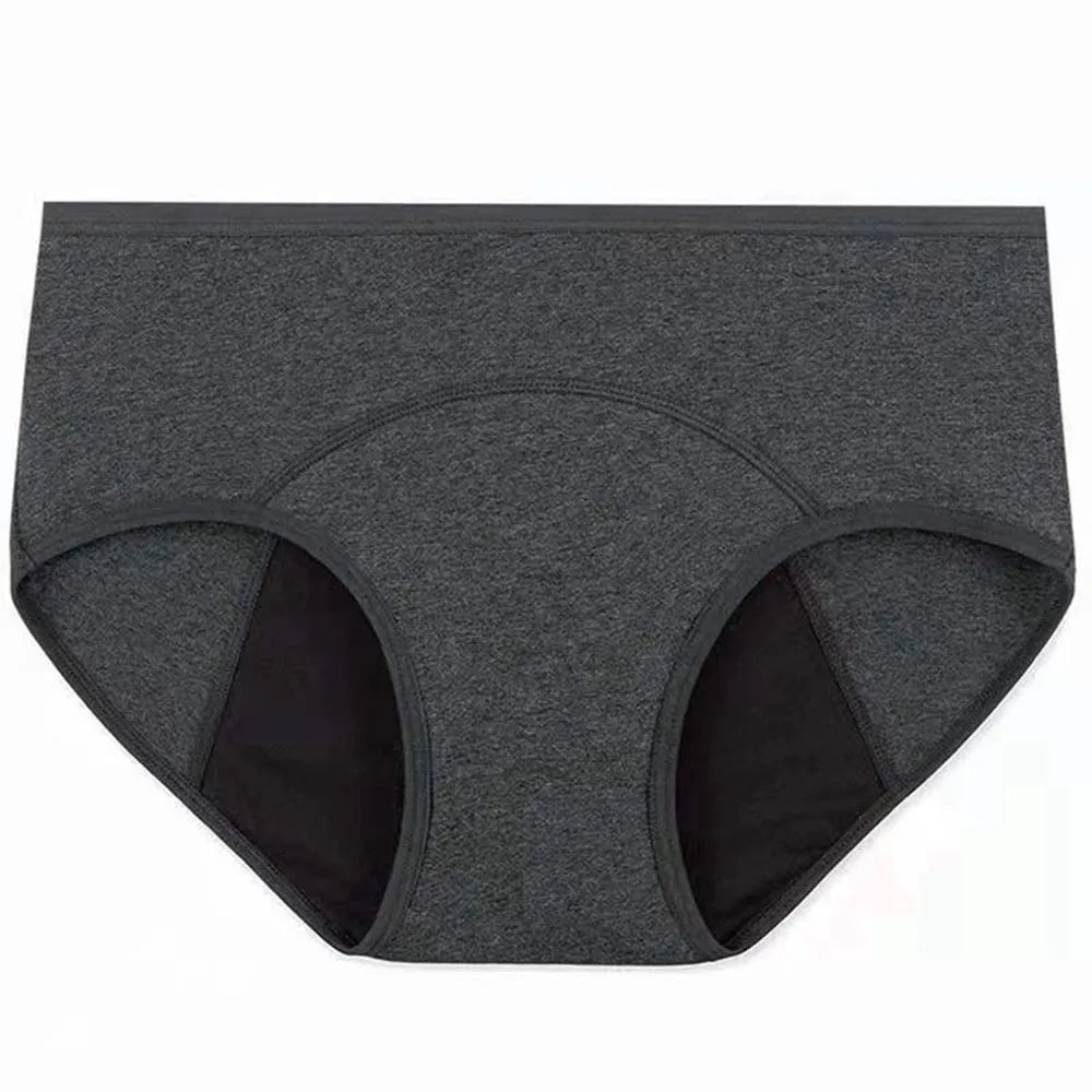 3-Pack High-Absorbency Menstrual Panties - Comfortable Cotton Period Briefs