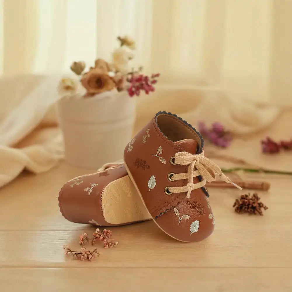 Adorable Floral Infant Sandals – Non-Slip Pre-Walkers for Baby Boys & Girls