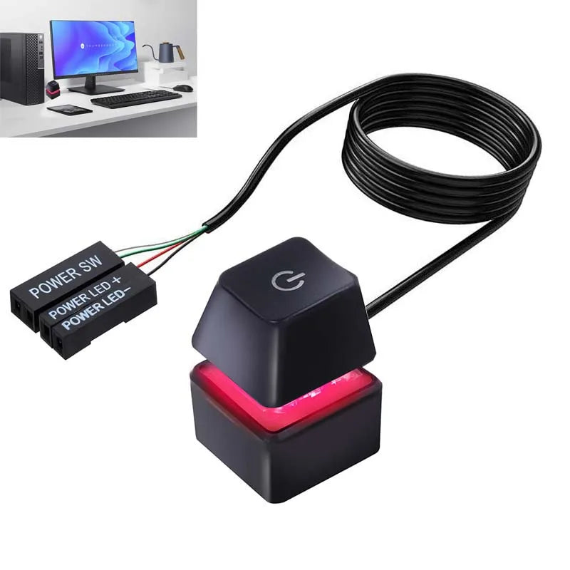Clicky External PC Power Switch (RGB Mechanical Shaft)