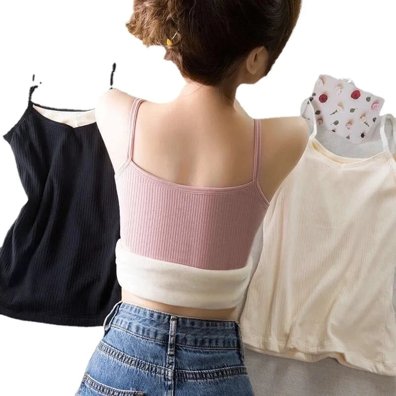 Slim-Fit Heat Retention Camisole - Sleeveless Thermal Vest for Women