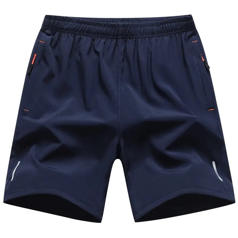 Men's Breathable Running Shorts with Elastic Waist - Comfortable Summer Workout Trouser