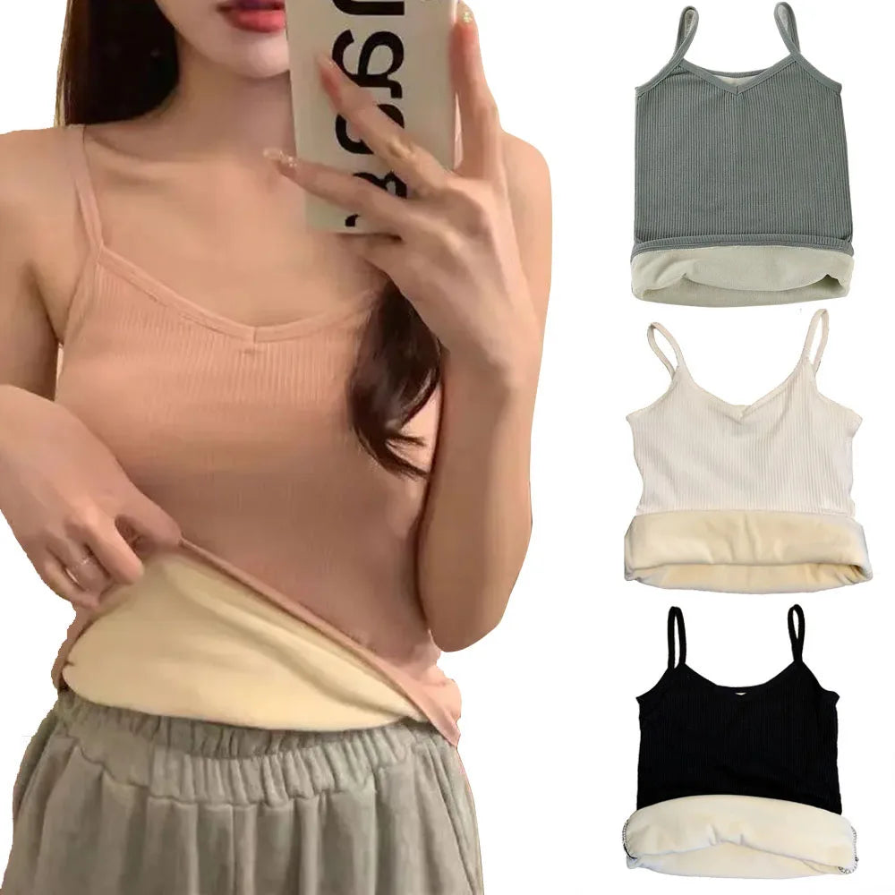 Slim-Fit Heat Retention Camisole - Sleeveless Thermal Vest for Women