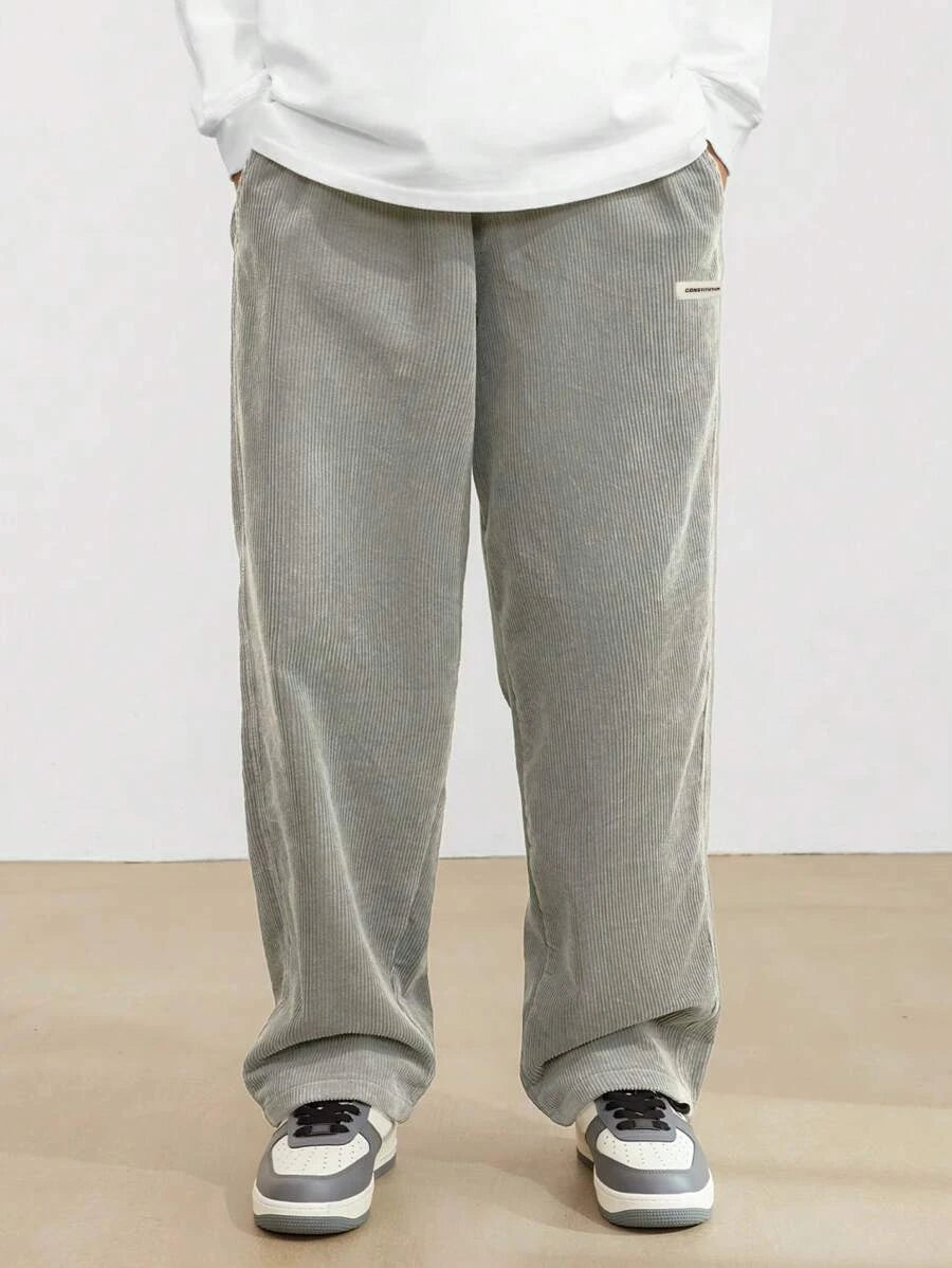 Urban Corduroy Streetwear Trousers | Relaxed Fit Casual Pants