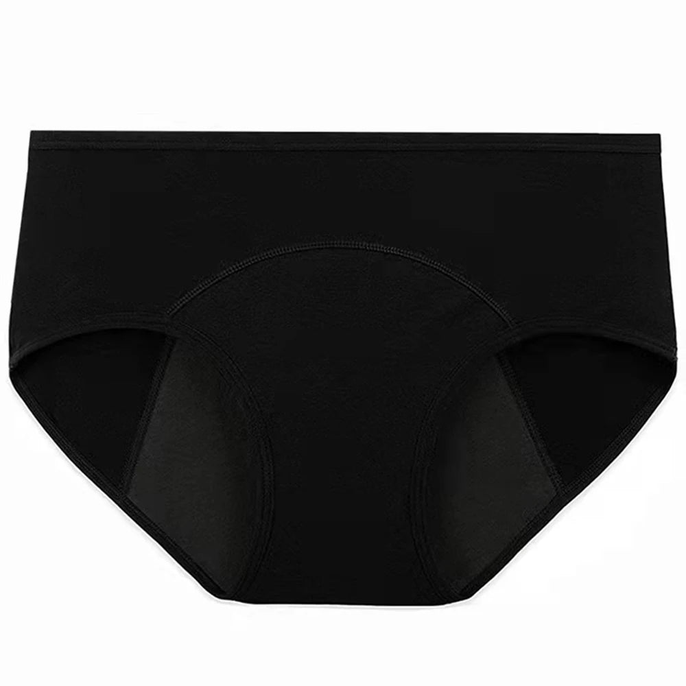 3-Pack High-Absorbency Menstrual Panties - Comfortable Cotton Period Briefs
