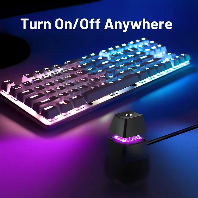 Clicky External PC Power Switch (RGB Mechanical Shaft)