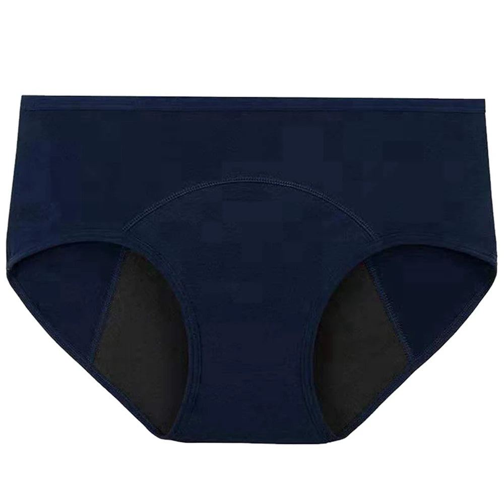 3-Pack High-Absorbency Menstrual Panties - Comfortable Cotton Period Briefs