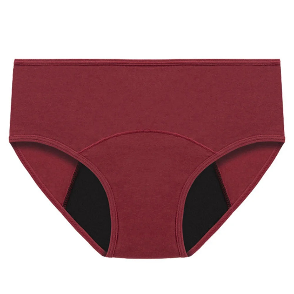 3-Pack High-Absorbency Menstrual Panties - Comfortable Cotton Period Briefs