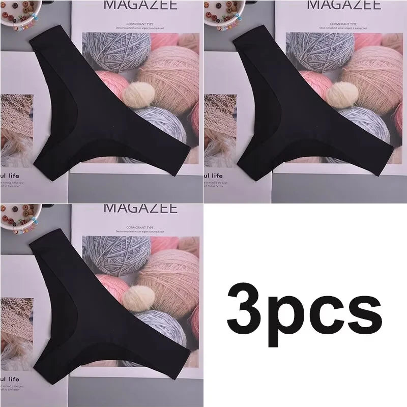 Quick-Dry V-Waist Sports Underwear - Invisible Ice Silk Seamless Panties