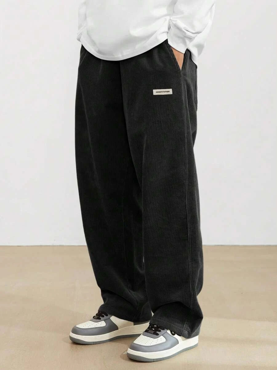 Urban Corduroy Streetwear Trousers | Relaxed Fit Casual Pants