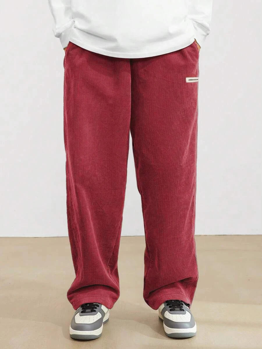 Urban Corduroy Streetwear Trousers | Relaxed Fit Casual Pants