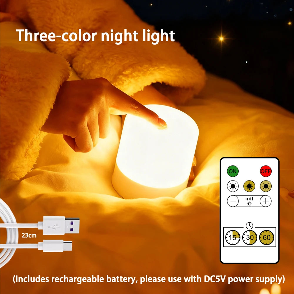 CozyVibe Rechargeable Bedside Lamp