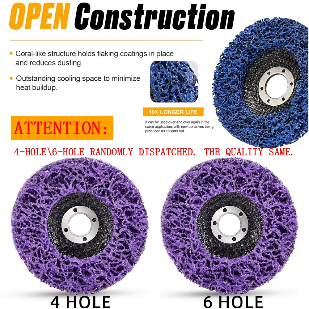 Angle Grinder Clean & Strip Disc - Durable Grinding Wheel for Metal and Wood