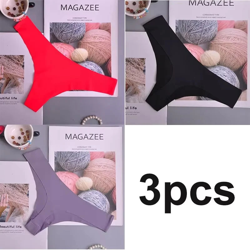 Quick-Dry V-Waist Sports Underwear - Invisible Ice Silk Seamless Panties