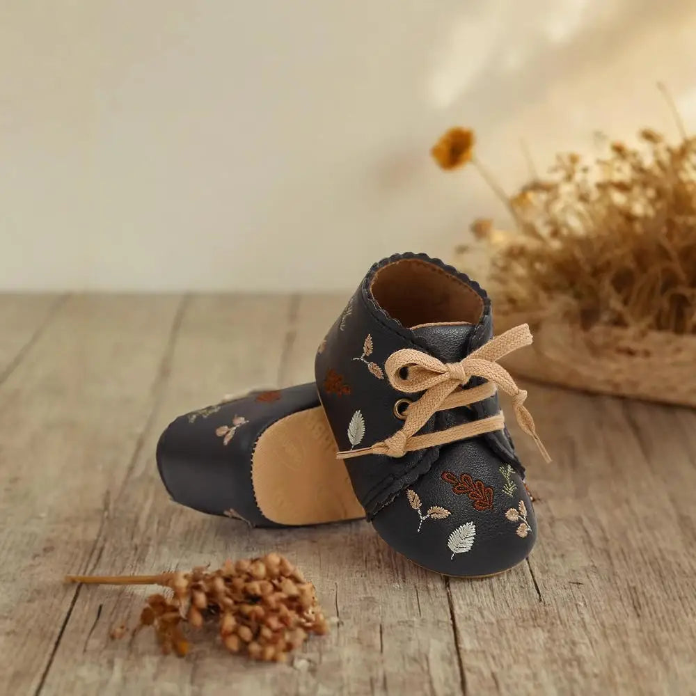 Adorable Floral Infant Sandals – Non-Slip Pre-Walkers for Baby Boys & Girls