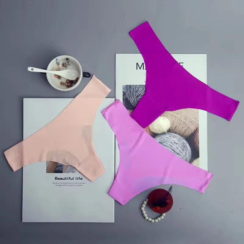 Quick-Dry V-Waist Sports Underwear - Invisible Ice Silk Seamless Panties