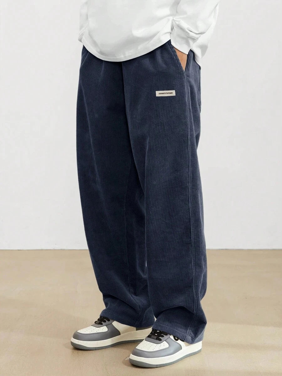 Urban Corduroy Streetwear Trousers | Relaxed Fit Casual Pants