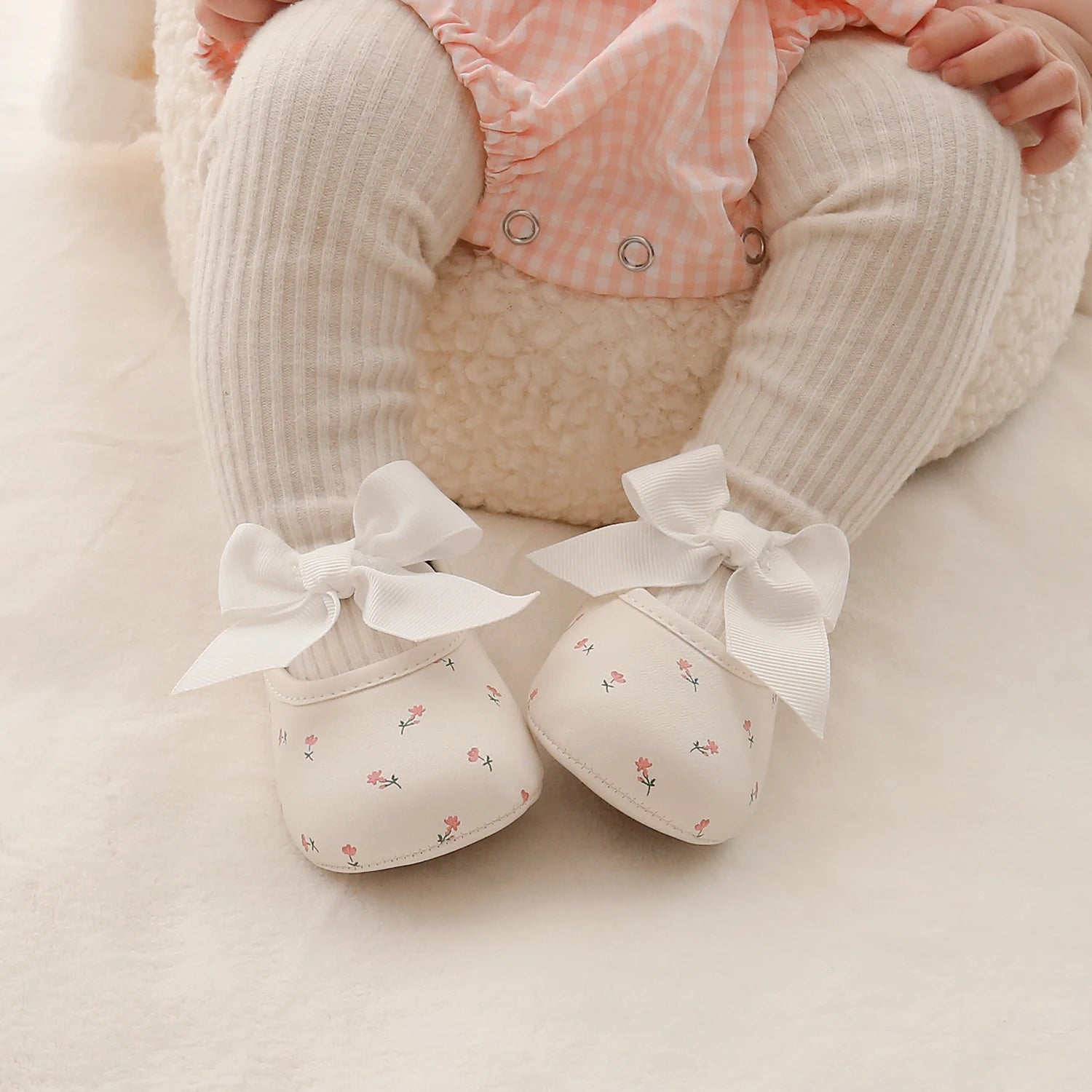 Adorable Floral Infant Sandals – Non-Slip Pre-Walkers for Baby Boys & Girls