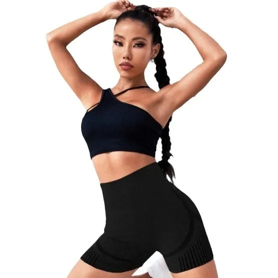 Quick-Dry Seamless Workout Shorts - Breathable High-Elasticity Fitness Wear