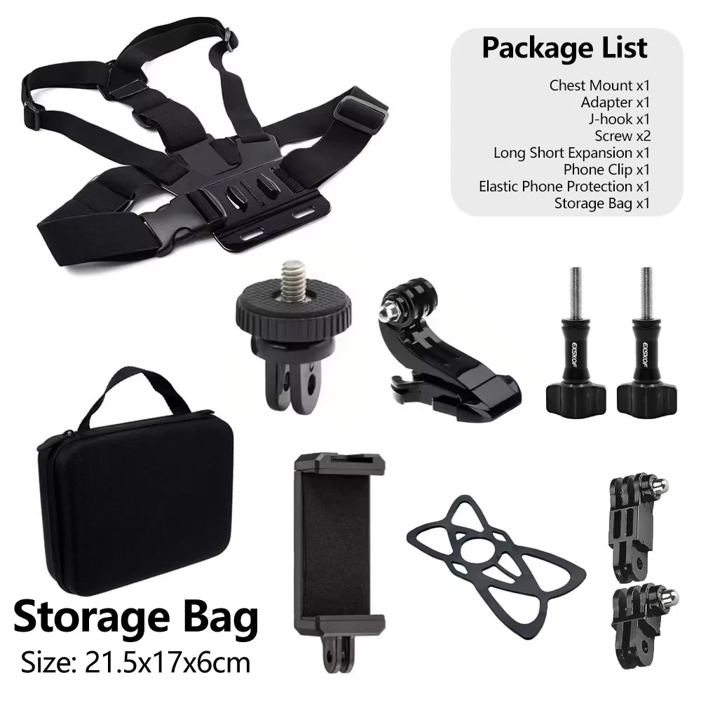 Hands-Free POV Action Camera Chest Mount