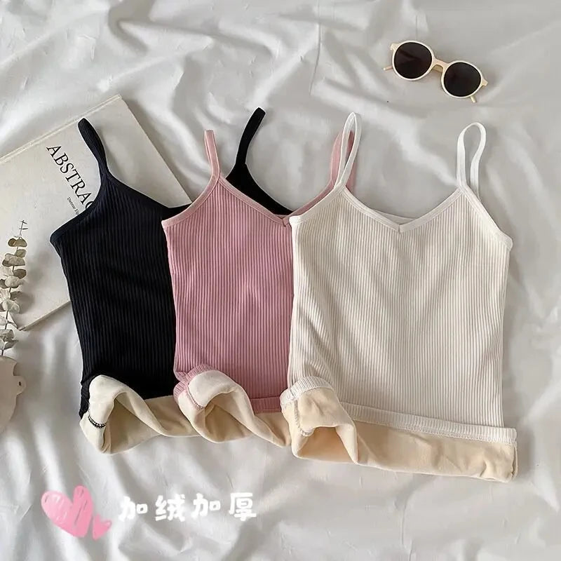 Slim-Fit Heat Retention Camisole - Sleeveless Thermal Vest for Women