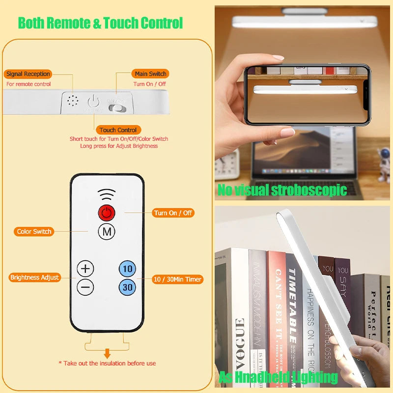 LuminaGlow Magnetic Wireless LED Desk & Cabinet Light