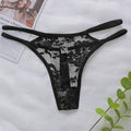 Delicate Floral Embroidery Thong - Soft Low-Waist Sexy Briefs