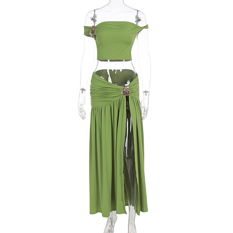 Summer Night Glam Two-Piece Skirt Set